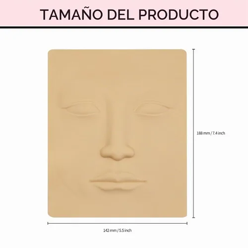 Vista 9 de Hojas de piel de práctica de 12 piezas, entrenamiento de microblading