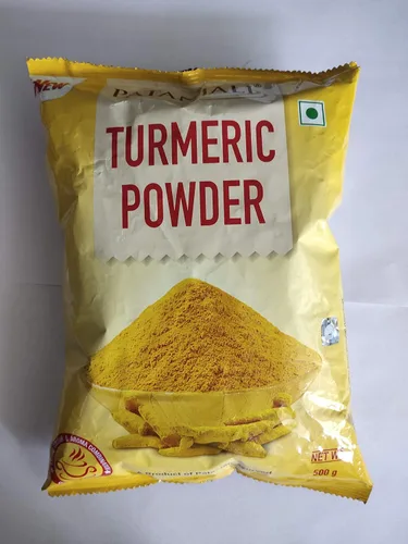 Vista 3 de Patanjali Polvo de cúrcuma 500 gm - Paquete de 1