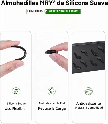 Vista 4 de Mryok Kits de boquillas de repuesto para gafas de sol Oakley Juliet - Opciones Negro