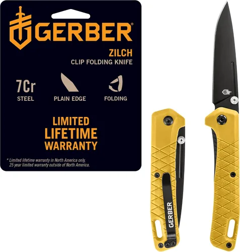 Vista 16 de Gerber Gear Zilch - Cuchillo plegable de hoja de borde liso de 3.1 pulgadas, equipo y equipo EDC, color marrón coyote