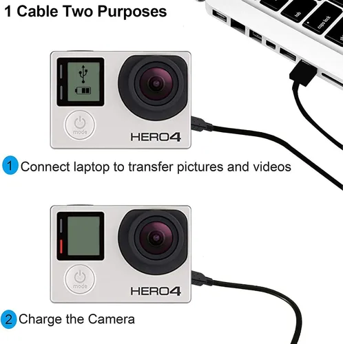 Vista 4 de Alitutumao Cable de carga de repuesto TI-84 Plus para cámara, cable USB, cable de interfaz de datos compatible con cámaras Canon PowerShot EOS DSLR