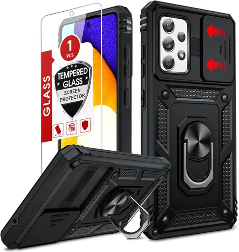 Vista 195 de LeYi Funda para Moto G Stylus 2022 4G (no compatible con 5G), funda para Moto G Stylus con 2 protectores de pantalla, funda protectora de grado Oro