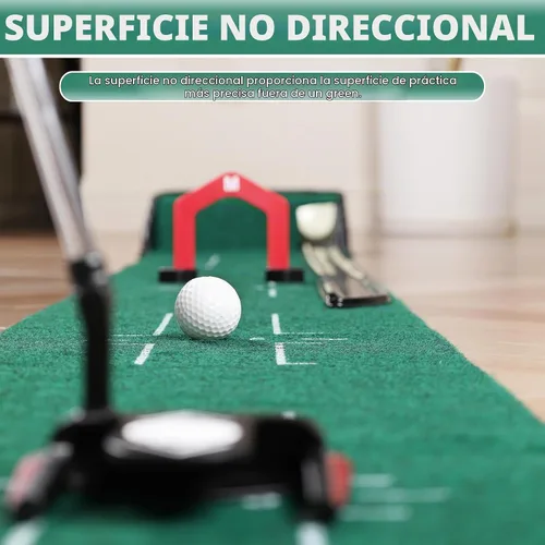 Vista 6 de CHAMPKEY Golf Putting Green Indoor - Advanced Guides Golf Putting Mat - Enhance Putting Accuracy and Challenge