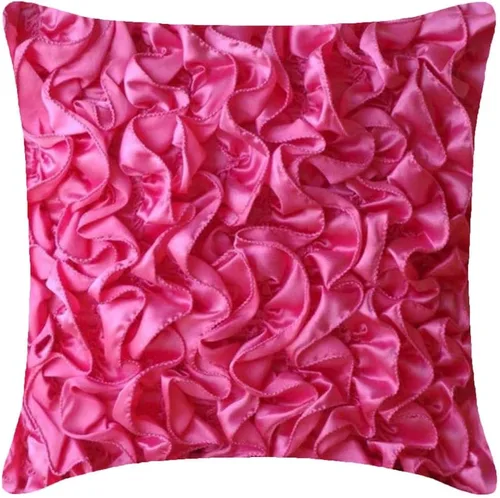Vista 31 de Almohadas de diseñador, fundas rústicas con volados estilo vintage para almohadas.