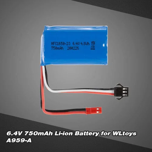 Vista 2 de GoolRC 6.4V 750mAh Li-ion Batería Recargable para WLtoys A959-A A979-A RC Car