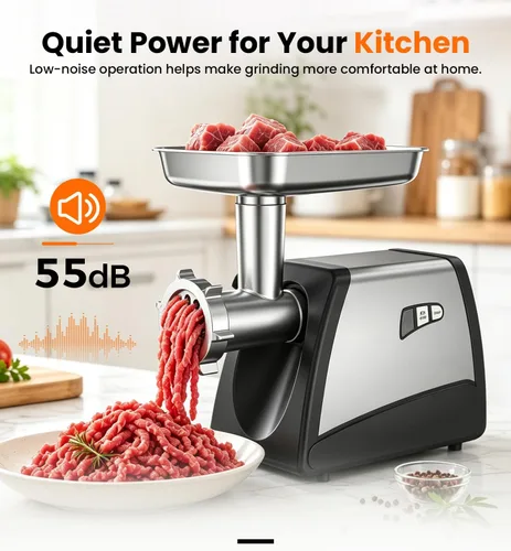 Vista 4 de Picadora eléctrica de carne Bluelinecool de 3500 W Max para uso doméstico PG508
