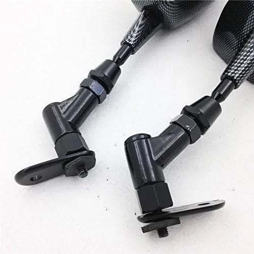Vista 3 de Mini Espejos para Motocicleta Honda CBR 600RR Kawasaki Ninja 636 ZX6R Yamaha YZF R6 R1 Carbon nuevo