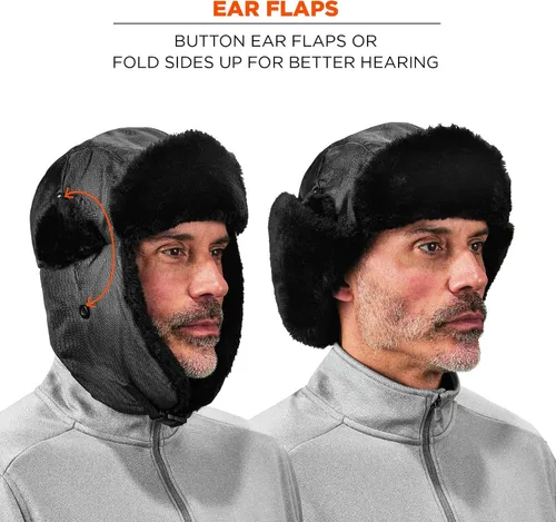 Vista 4 de Ergodyne N-Ferno 6802 Thermal Winter Trapper Hat