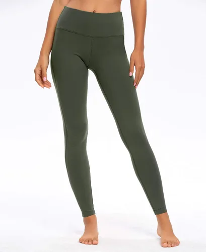 Vista 3 de QUEENIEKE Leggings de yoga de cintura alta con 2 bolsillos para mujeres y niñas, control de abdomen, levantamiento de glúteos, no se transparenta