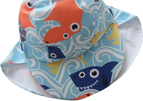 Vista 6 de Traje de baño de una pieza con cremallera y gorro para bebés y niños pequeños