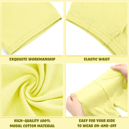 Vista 2 de Boyiee Paquete de 8 pantalones cortos de baile para niñas, pantalones cortos de ciclismo para danza, gimnasia, yoga, seguridad activa debajo