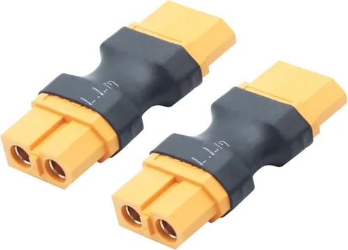 Vista 10 de 2 pares de adaptadores de conector XT60, XT60 macho y hembra sin adaptador de cable convertidor para RC Lipo batería Drone Toy Car etc