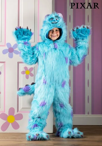 Vista 2 de Disfraz con capucha de Monsters Inc Sulley para niños