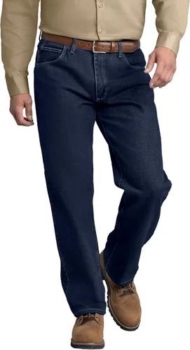 Vista 10 de Red Kap – Pantalones de jean de ajuste relajado para hombre Stonewash