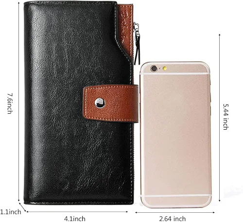 Vista 5 de BOSTANTEN Bolsos de cuero para mujer, bolsos de mano con asa superior, bolso de hombro, bolso de trabajo, carteras de cuero negro y para mujer