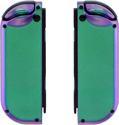 Vista 9 de eXtremeRate - Carcasa de control portátil Joy-Con con set de botones completo, repuesto de carcasa hazlo tú mismo para control de Nintendo Switch