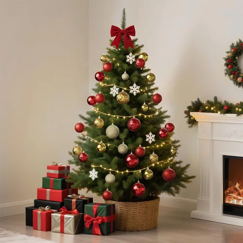 Vista 7 de Christmas Tree Ornaments - 36 PCS Shatterproof Christmas Ball Ornaments Set for Holiday, Wreath & Party Decorations (Multi-Size, Red, Gold)