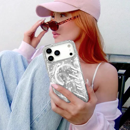 Vista 729 de VELVET CAVIAR Funda para iPhone 15, compatible con MagSafe, probada contra caídas de 10 pies, fundas protectoras de diseño, leopardo color rosa
