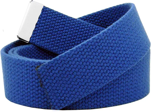 Vista 8 de Build A Belt Cinturón de lona militar, 1.25 pulgadas de ancho, beige, unisex para adultos