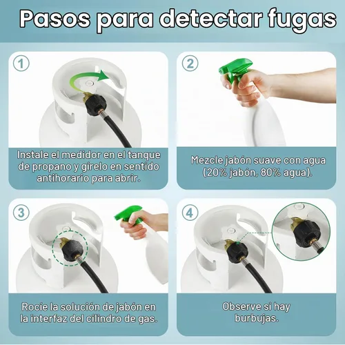 Vista 9 de SHINESTAR Paquete de 2 mangueras de propano RV de 15 pulgadas, NPT macho