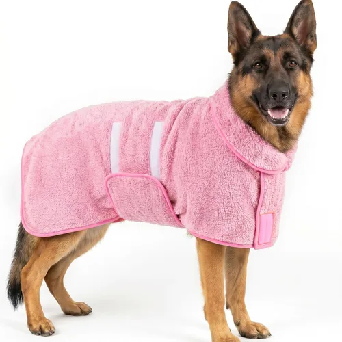 Vista 56 de Bienbee Albornoz para perro, súper absorbente para perros pequeños a Negro
