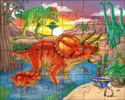 Vista 3 de HABA 303377 Dinosaurios Puzzle