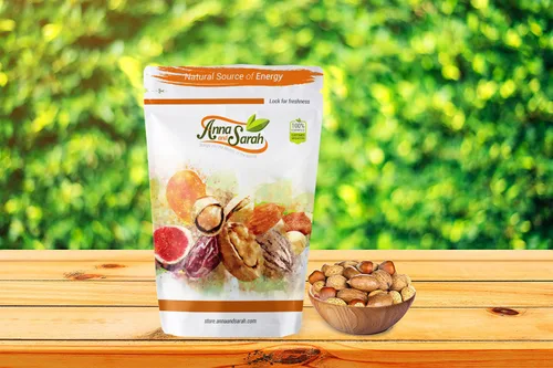Vista 5 de Anna and Sarah Nueces Mixtas Premium en Cáscara, Bolsa de 2 Libras, Nueces Jumbo Chandler de California, Pecanas Extra Grandes, Almendras