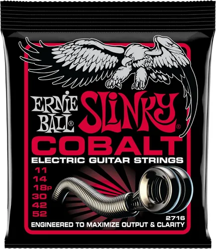Vista 12 de Cuerdas para guitarra eléctrica Cobalt de Ernie Ball