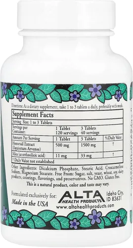 Vista 2 de Alta Health Productos - Sílice con Bioflavonoides, 500 mg, 120 Tabletas