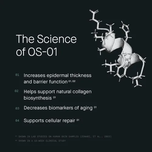 Vista 5 de oneskin OS-O1 FACE Topical Supplement Age Reversal Face Moisturizer Age reversal face moisturizer with OS-01 peptide. Hydrates sensitive skin