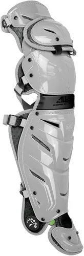 Vista 16 de All-Star Adult System 7 - Protector de piernas, recortado gris, corto de 15.5 pulgadas de longitud