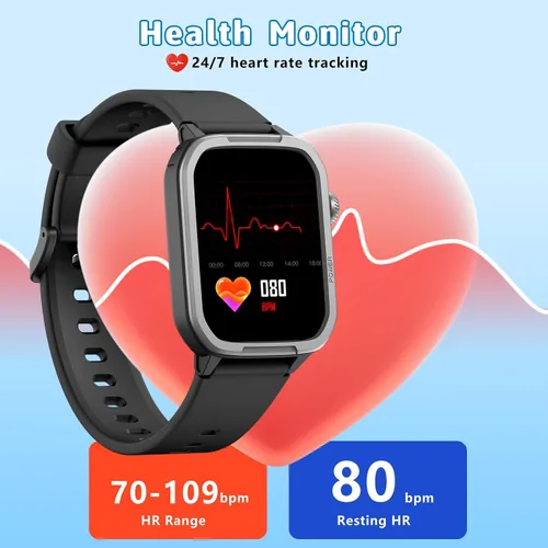 Vista 5 de Reloj inteligente para niños para niño niña, relojes para niños con 19 modos deportivos, frecuencia cardíaca, monitor de sueño, podómetro