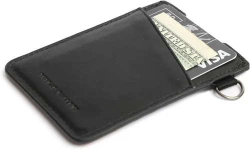 Vista 2 de Thread Wallets - Cartera delgada de diseño minimalista con tarjetero vertical.