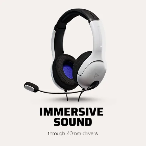 Vista 2 de PDP AIRLITE Headset with Mic for PS5, PS4, PC - Frost White
