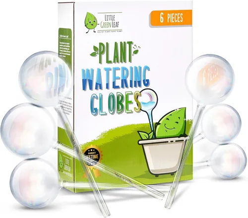 Vista 10 de Little Green Leaf Bombas de Riego Automáticas para Plantas, Insertos de Maceta de Riego Automático (Set de 10) Bombas de Plástico Transparente 6