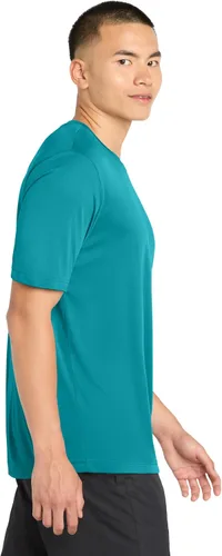 Vista 2 de Sport-Tek camiseta de competición para hombre con contraste de color.