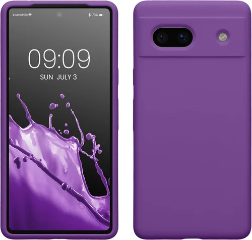Vista 51 de kwmobile Funda Compatible con Google Pixel 6 Pro - Funda de Teléfono de Silicona TPU con Acabado Suave - Azul Caribe