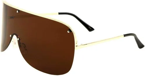 Vista 2 de Dweebzilla Siberia XL - Lentes de sol de gran tamaño con semicarilla envolvente, monocarilla Marco metálico negro