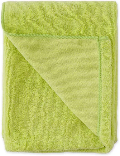 Vista 2 de Bone Dry Toalla de microfibra para aseo de mascotas, colección bordada, XL, 41 x 23.5 pulgadas, color verde lechuga (paquete de 2)