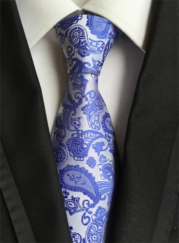Vista 116 de WeiShang Lote de 6 corbatas clásicas de seda para hombre, corbatas tejidas jacquard