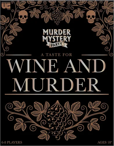 Vista 2 de Murder Mystery Party, A Taste for Wine & Murder, Murder Mystery Party Game to Host Your Own Murder Mystery Night