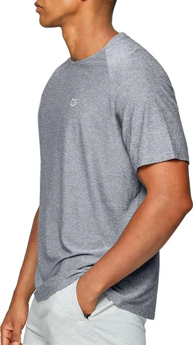 Vista 3 de Mens Dry Fit Short Sleeve T-Shirt Crewneck Lightweight Tee Shirts for Men Workout Athletic Casual