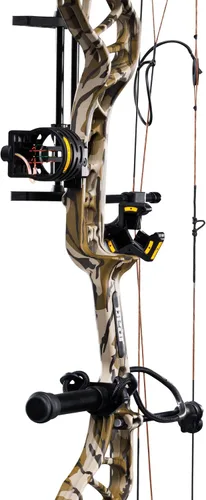 Vista 5 de Bear Species XT Bear Archery Arco compuesto listo para cazar Mossy Oak Bottomland/Negro