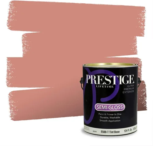 Vista 260 de Prestige Paints Pintura exterior e imprimación en uno, 1 galón, plano, coincidencia comparable de Valspar* Amber Rose*