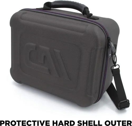 Vista 2 de CASEMATIX Hard Shell Travel Case Compatible with Oculus Quest 2 - Protective Travel Case for VR Headset and Controllers with Impact-Absorbing Foam