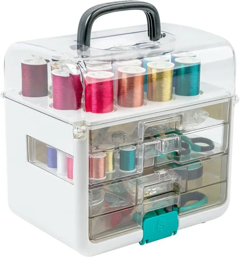 Vista 2 de SINGER ProSeries Sew-It-Goes - Kit de costura y sistema de almacenamiento de 356 piezas 356-piece deluxe sewing kit with ProSeries scissors, seam