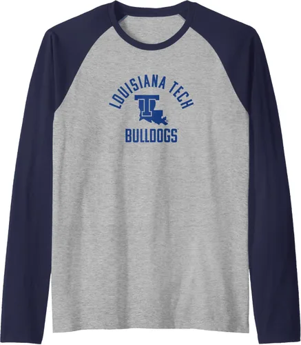 Vista 11 de Louisiana Tech Bulldogs Large One Color Raglan Baseball Tee