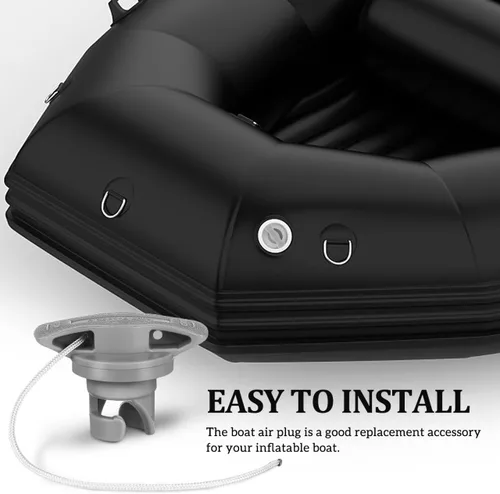 Vista 5 de SEWACC 4 unids válvula de aire inflable barco espiral tapones de aire reemplazo kayak tornillo válvula cubierta para goma bote balsa kayak barco