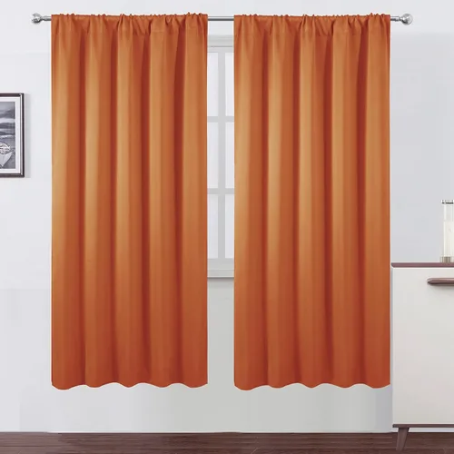 Vista 64 de LEMOMO Cortinas opacas de 42 x 54 pulgadas, juego de 2 paneles de cortinas con aislamiento térmico para oscurecer la habitación