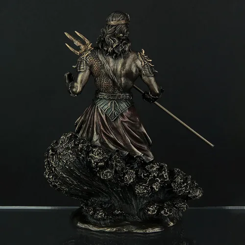 Vista 3 de Poseidón griego dios del mar estatua escultura estatua figura náutica